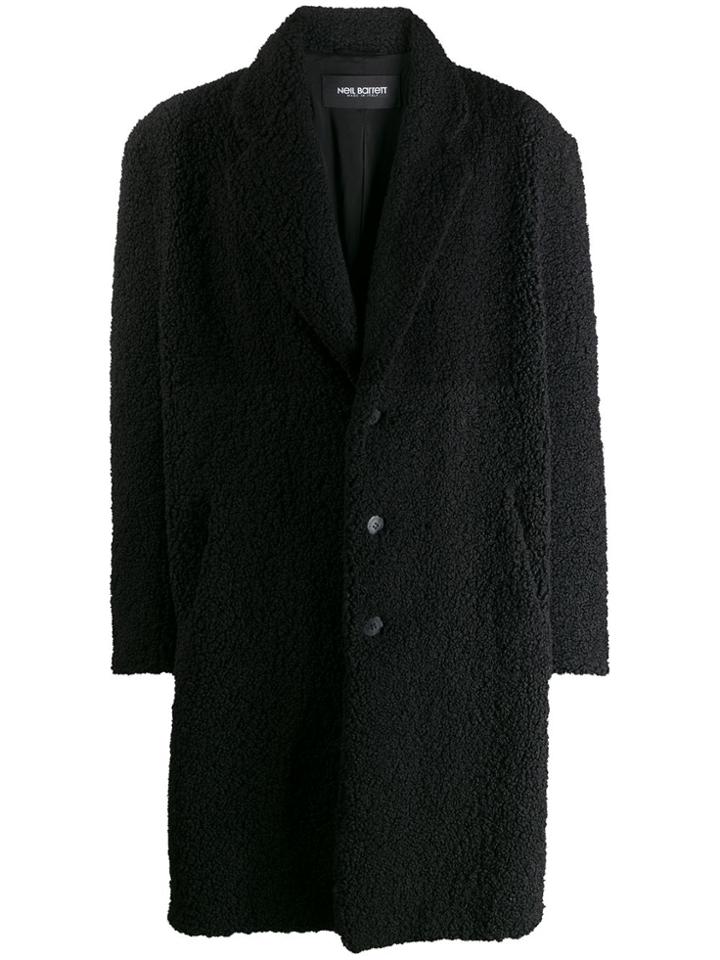 Neil Barrett Faux Shearling Coat - Black