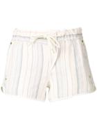 Zadig & Voltaire Stripped Pattern Shorts - White