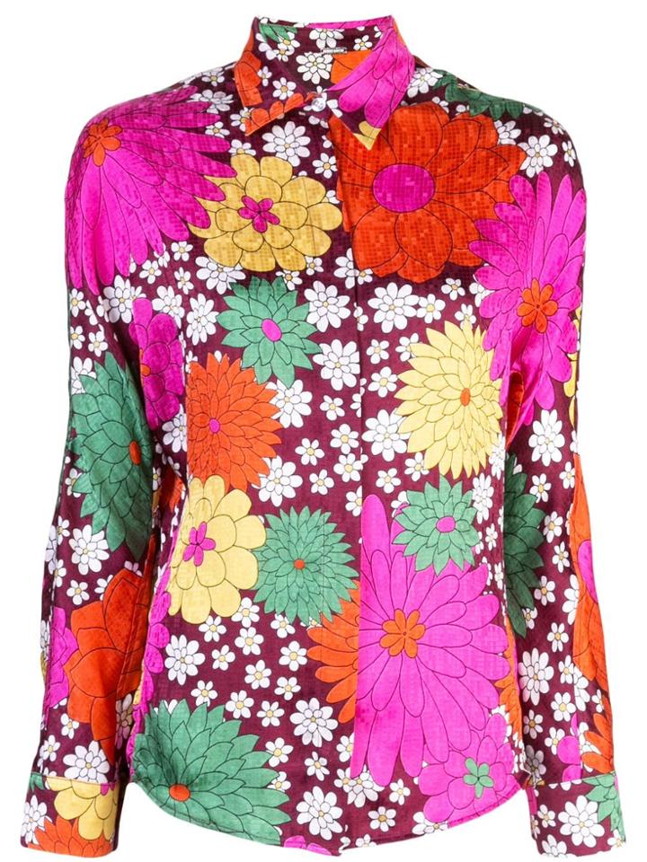 Dodo Bar Or Flower Print Shirt - Multicolour