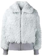 Vika Gazinskaya Faux Fur Jacket, Women's, Size: 36, Grey, Mohair/alpaca