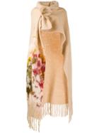 Forte Forte Wrap-style Fringed Cape - Neutrals