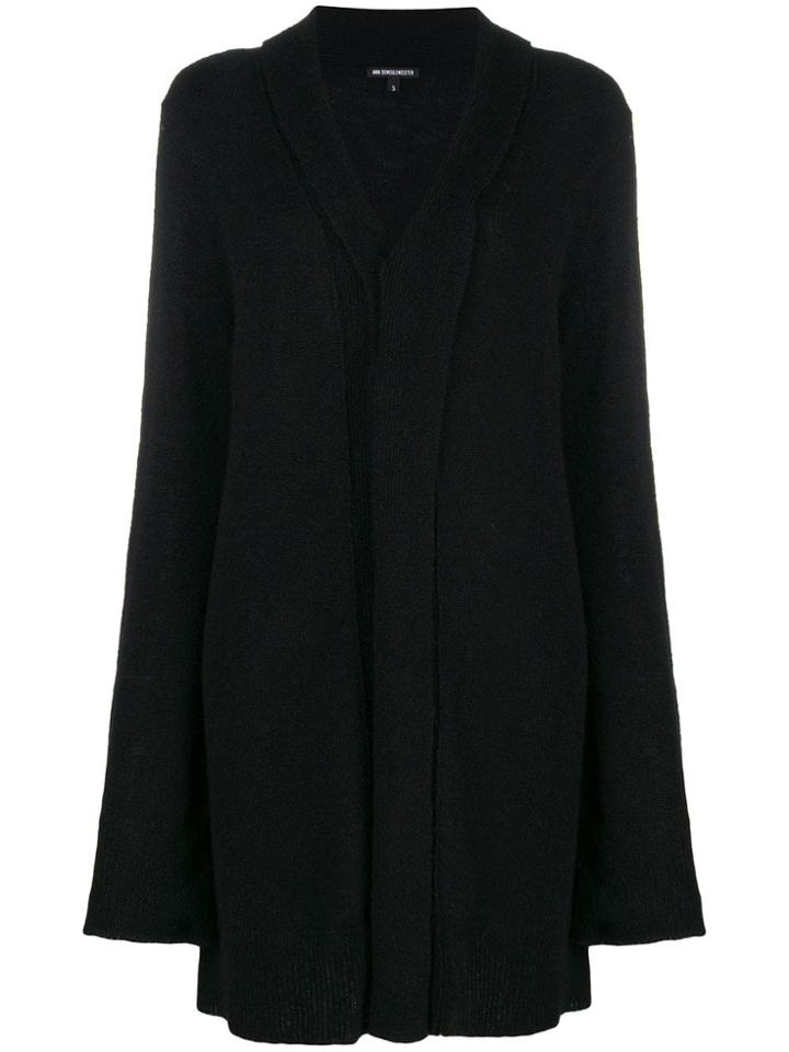 Ann Demeulemeester Midi Cardigan - Black