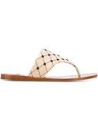 Tory Burch Quilt-stitch Thong Sandals