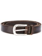 Orciani - Embossed Details Belt - Men - Leather - 95, Brown, Leather