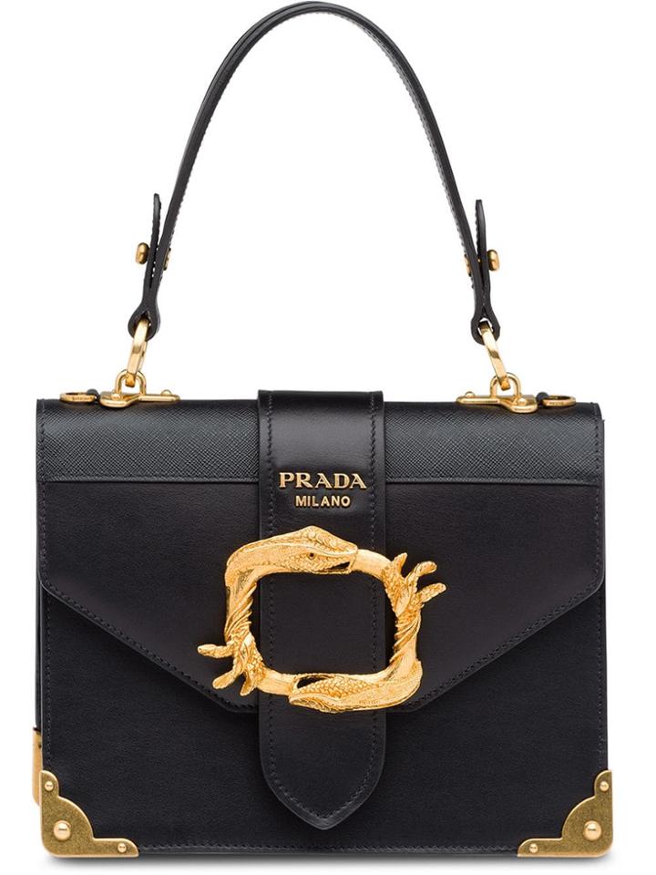 Prada Cahier Tote - Black