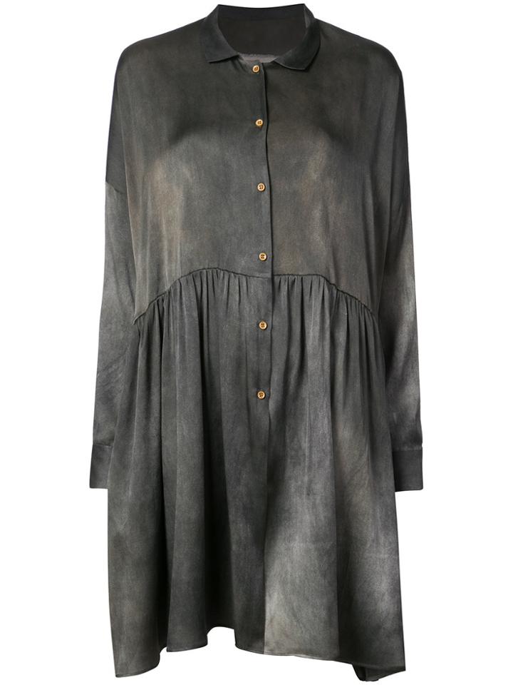 Uma Wang Flared Oversized Shirt - Grey
