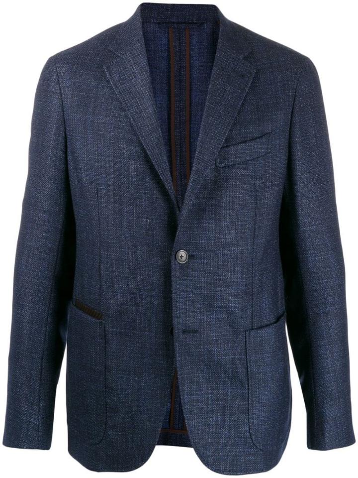 Ermenegildo Zegna Slim-fit Denim Blazer - Blue