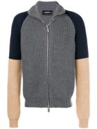 Dsquared2 Colour Block Cardigan - Grey