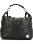 Moncler Quilted Backpack, Black, Leather