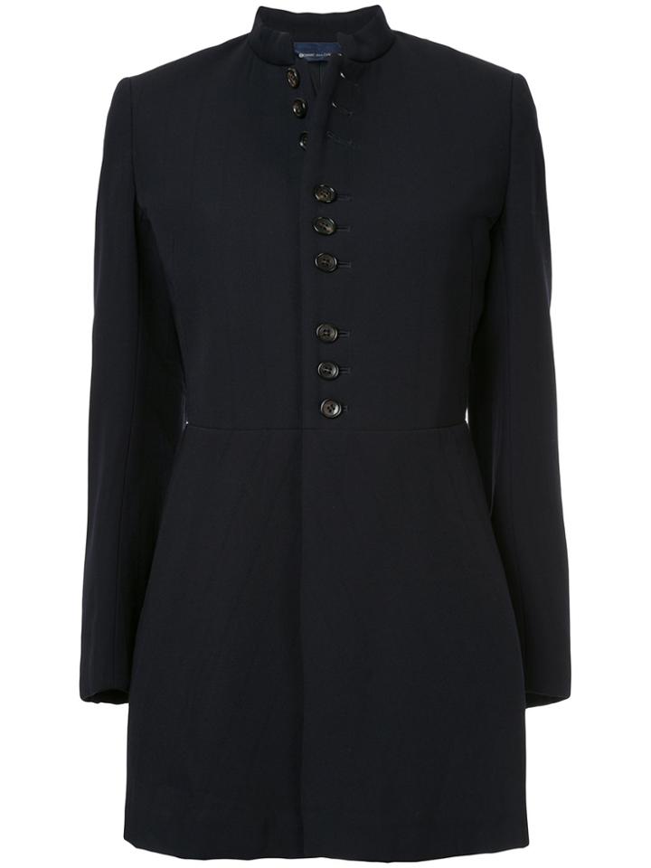Comme Des Garçons Vintage Pinstripe Coat - Blue