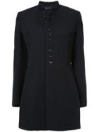 Comme Des Garçons Vintage Pinstripe Coat - Blue