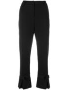 Cavalli Class Cropped Bow Trousers - Black