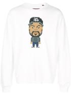 Mostly Heard Rarely Seen 8-bit Cmptn Printed Sweatshirt - White