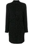 Rag & Bone Polka Dot Shirt Dress - Black