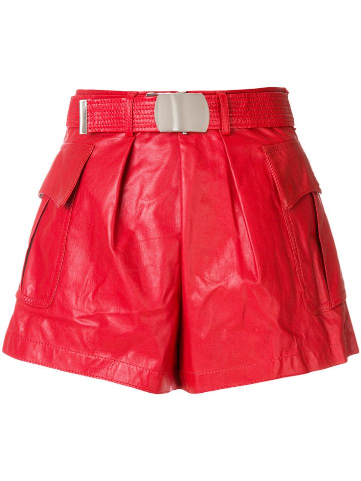 Philosophy Di Lorenzo Serafini High Waisted Shorts - Red