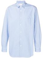 Comme Des Garçons Shirt Forever Diagonal Striped Shirt - Blue
