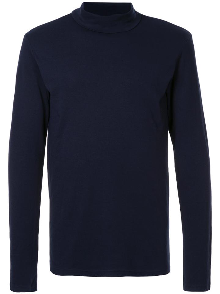 Attachment Roll Neck T-shirt - Blue