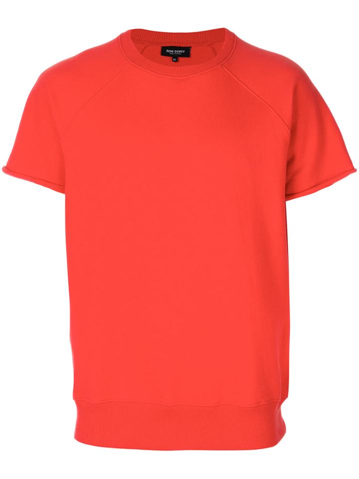 Ron Dorff Puff Eyelet Short-sleeved Sweatshirt - Red