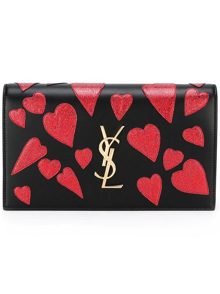Saint Laurent 'monogram' Clutch, Women's, Black, Leather/pvc