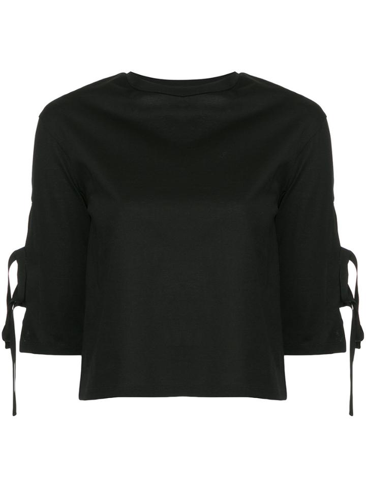 Le Ciel Bleu Ribbon Detail Blouse - Black