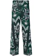 Circus Hotel Printed Cropped Trousers - Multicolour