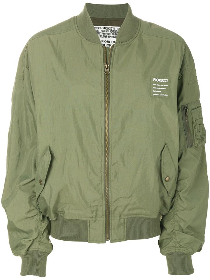 Fiorucci Cargo Pocket Bomber Jacket - Green