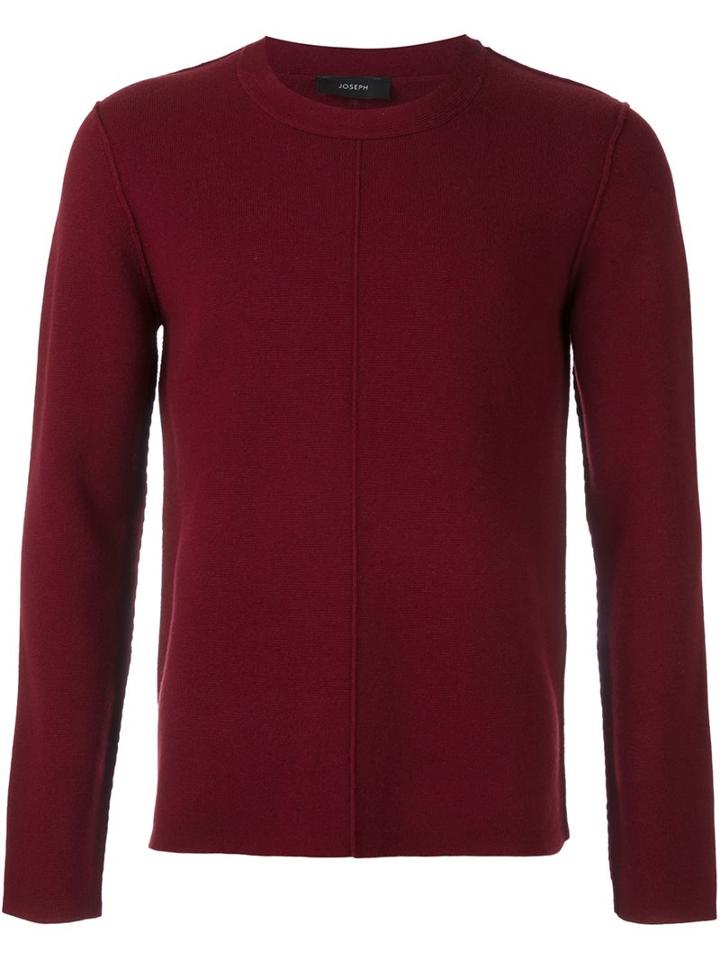 Joseph Crew Neck Sweatshirt, Men's, Size: Medium, Red, Wool