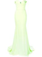 Alex Perry Fitted Sweetheart Gown - Green