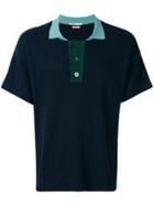 Common Wild Classic Short-sleeve Polo Top - Blue