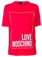 Love Moschino Red Logo T-shirt