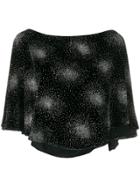 Sonia Rykiel Embellished Velvet Blouse - Black