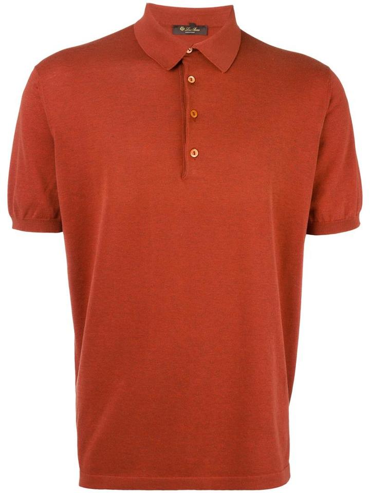 Loro Piana Classic Polo Shirt, Men's, Size: Xxl, Yellow/orange, Cotton
