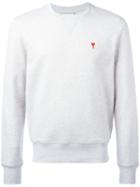Ami Alexandre Mattiussi - Ami De Coeur Sweatshirt - Men - Cotton - Xl, Grey, Cotton