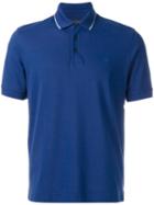 Z Zegna Logo Patch Polo Shirt, Men's, Size: Xxl, Blue, Cotton