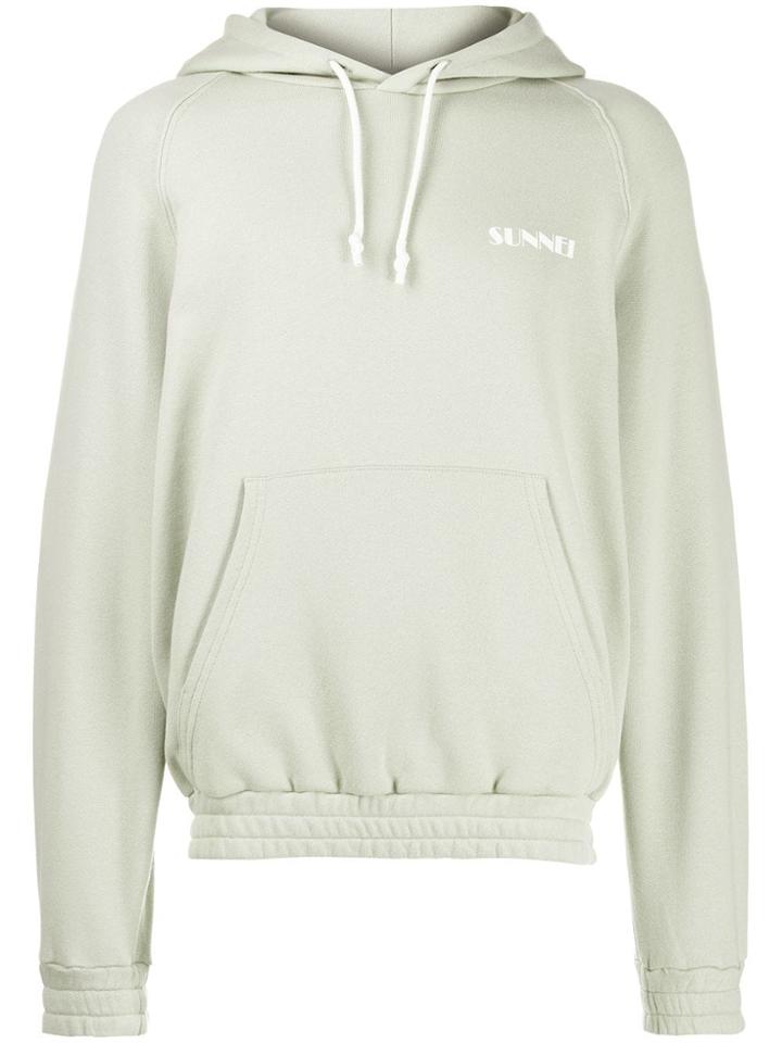 Sunnei Classic Brand Hoodie - Green
