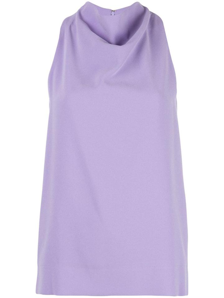 Nomia Cowl Neck Sleeveless Top - Purple