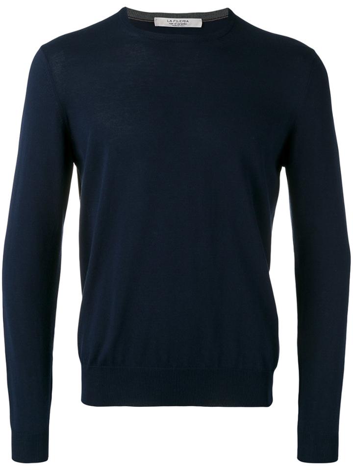 La Fileria For D'aniello Crew Neck Jumper - Blue