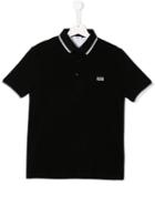 Boss Kids Logo Short-sleeve Polo Shirt - Black