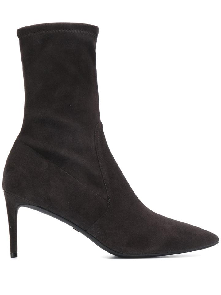 Stuart Weitzman Wren 75mm Ankle Boots - Grey