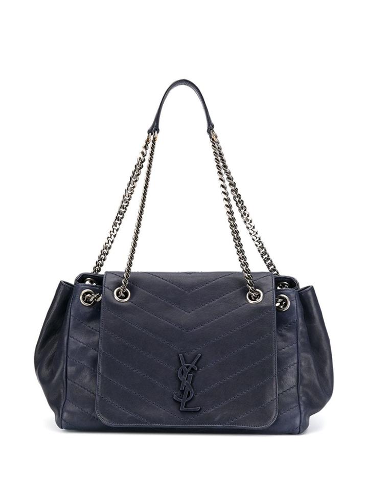 Saint Laurent Nolita Medium Tote Bag - Blue