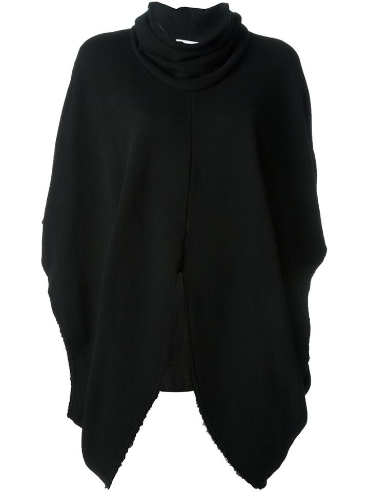 Lost & Found Rooms Draped Shortsleeved Knitted Top, Women's, Size: Medium, Black, Cotton