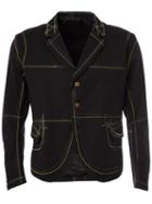 Christopher Nemeth Exposed Seam Jacket, Men's, Size: Medium, Black, Cupro/cotton
