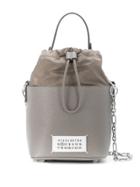 Maison Margiela Logo Patch Bucket Bag - Grey