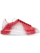 Alexander Mcqueen Spray Effect Low-top Sneakers - Red