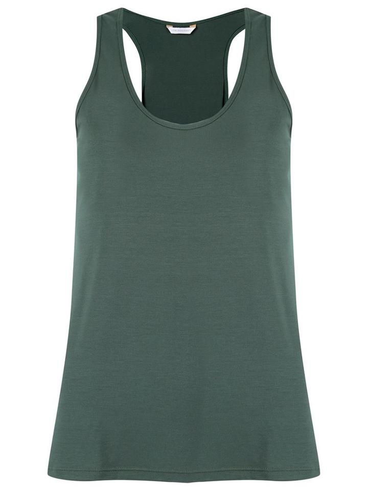 Lygia & Nanny Scoop Neck Tank Top, Women's, Size: 46, Green, Cotton/spandex/elastane