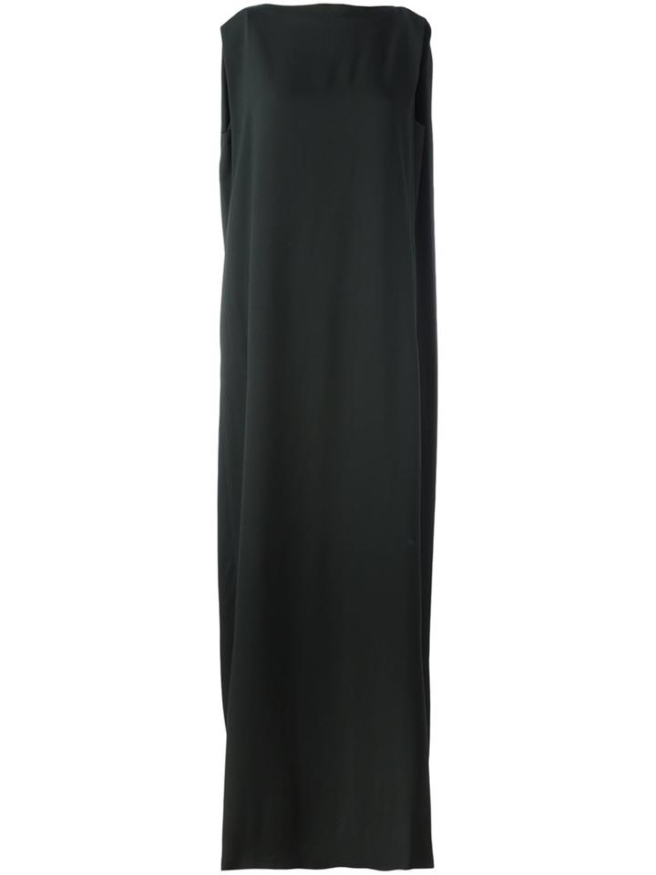 Chalayan Long Signature Column Dress, Women's, Size: 40, Green, Acetate/viscose