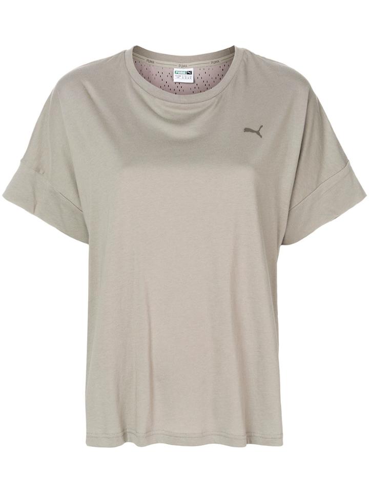 Puma Logo Print T-shirt - Grey