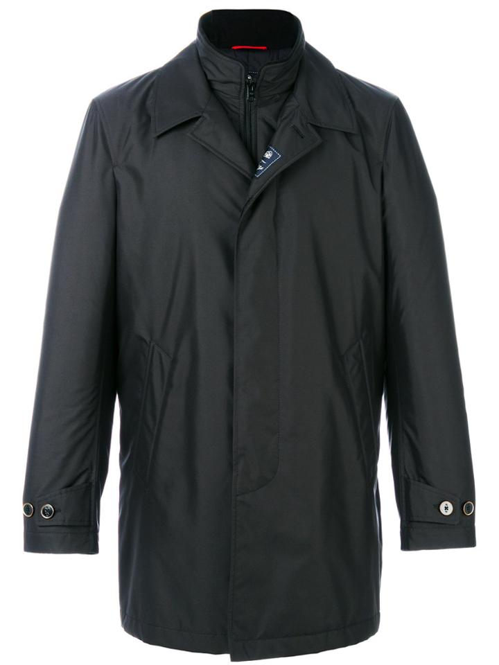 Fay Single Breasted Coat - Black