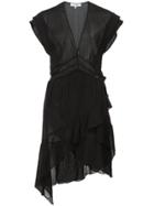 Iro Foroura Asymmetric Hem Dress - Black