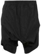 Julius - Drop Crotch Shorts - Men - Nylon/polyester - Iii, Black, Nylon/polyester